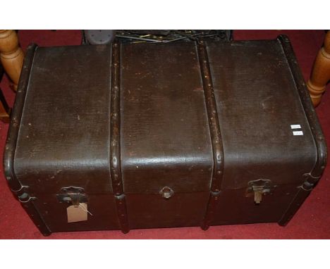 A 20th century travelling trunk, 87cm wide