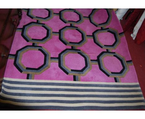 A Designers Guild Leopold Schiaparelli 80% wool rug 160x260cmCondition report: Colours good and strong.Some discolouration an