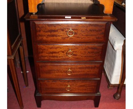 A Stag Minstrel bedside chest of four long drawers, width 52.5cm