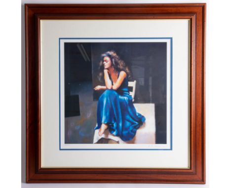 Robert Lenkiewicz (1941-2002), Limited Edition Print, 'Anna In Blue', 384/500, with certificate, date of release December 200