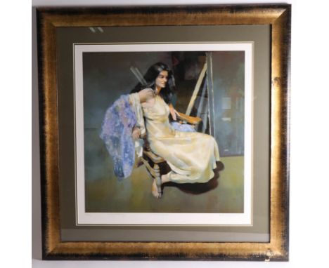 Robert Lenkiewicz (1941-2002) signed, Limited Edition Print, 'Esther Seated', number 134/475, with certificate, date of relea