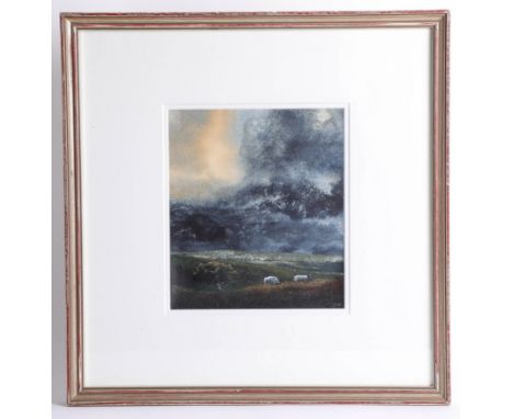 Michael Moss, watercolour 'Storm Light', framed and glazed, 21.5ocm x 19cm.
