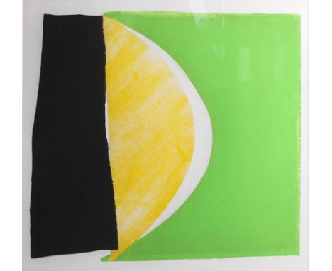 Sir Terry Frost (1915 - 2003), 'Green, Yellow and Black' print, signed, Artist Proof number VI, framed and glazed, overall si