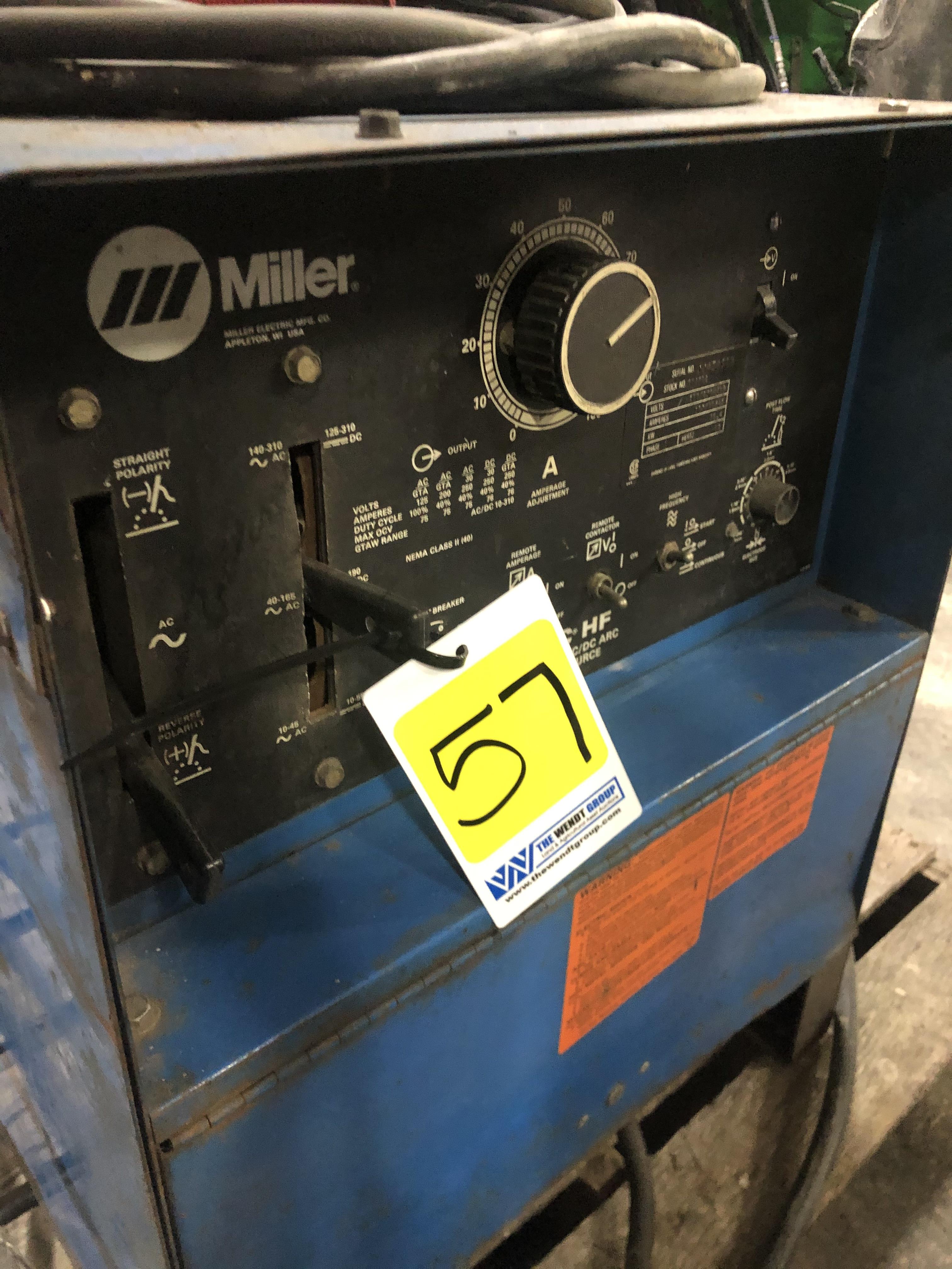 Miller DialARC HF 250 TIG/Stick welder, set up for stick welding, 1