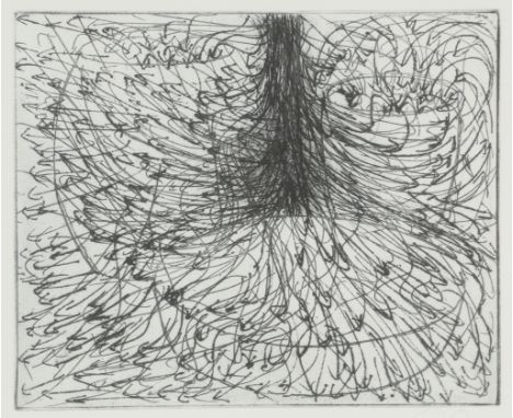 Tony Cragg (geb. 1949) 'Current' ets, gesign. r.o., 20 x 24 cm. [1] etching, signed lower right