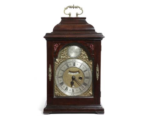 A GEORGE III MAHOGANY BRACKET CLOCKBY RICHARD RAYMENT, BURY ST. EDMUNDS, C.1760the brass eight day single fusee movement with