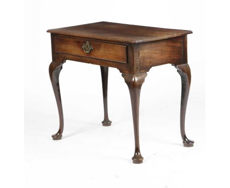 A GEORGE II MAHOGANY LOWBOYC.1750the caddy top above a single drawer and slender cabriole legs with pad feet72.5cm high, 81.5