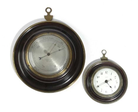 A MAHOGANY AND BRASS SEDAN CLOCKBY JOHN PARKER, LOUTH, EARLY 19TH CENTURYthe brass movement inscribed 'John Parker, Louth, No