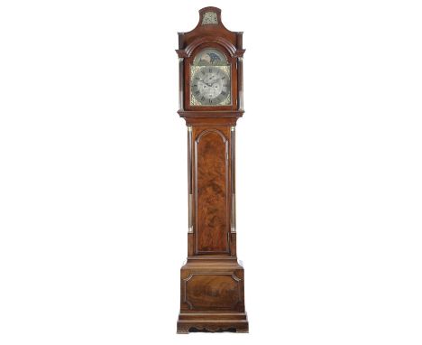 A GEORGE III MAHOGANY LONGCASE CLOCKBY THOMAS FORDHAM, BRAINTREE, LATE 18TH CENTURYthe brass eight day movement with four kno