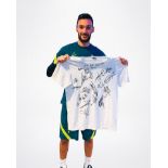 France Nations League squad signed white t-shirt, season 2020-21, Nike, short-sleeved signed in