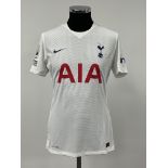 Son Heung-min signed white Tottenham Hotspur no.7 home jersey, season 2020-21, match-issue, Nike,