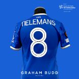 Youri Tielemans signed blue Leicester City no.8 home jersey, season 2021-22, match-issue, Adidas,