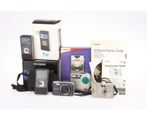 A Mixed Selection of Digital Compact Cameras, from a range of manufacturers, untested, to include a Canon Ixus V &amp; more,