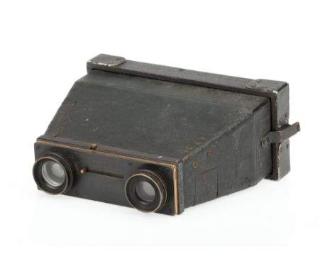 A London Stereoscoptic 'The Binocular Camera', with E. Krauss Zeiss Anastigmat f/6.3 35mm lenses, body, P-F, shutter working,