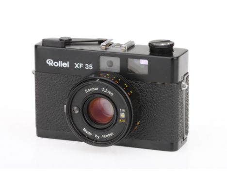 A Rollei XF35 Compact Camera, with Rollei Sonnar f/2.3 40mm lens, body, G, shutter working, lens, VG