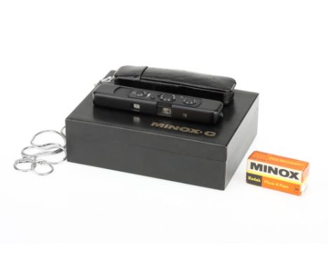 A Black Minox C Sub-Miniature Camera 1969-79, serial no.serial no.2402818, with a Minox f/3.5 15mm lens, body G-VG, shutter u