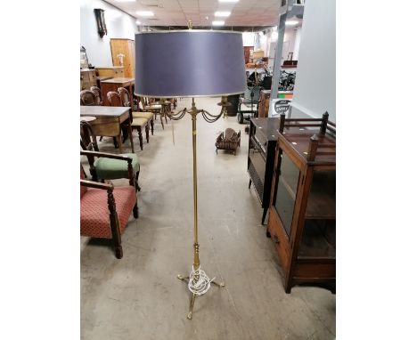 Brass two branch standard lamp