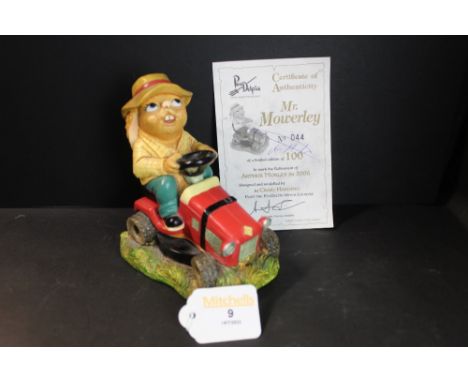 Pendelfin limited edition no 44/100 rabbit on tractor mower 