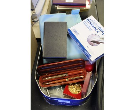 Box of miscellaneous including Masonic sash