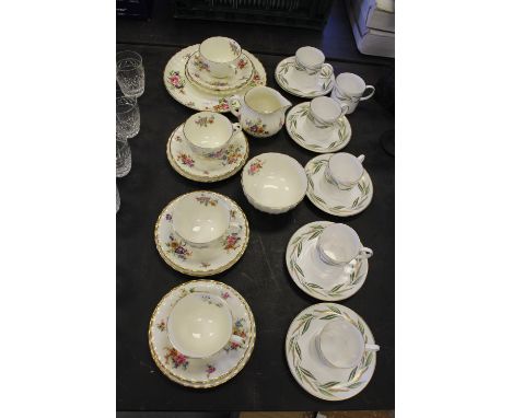 Susie Cooper part coffee service and Royal Worcester 'Roanoke' part tea service