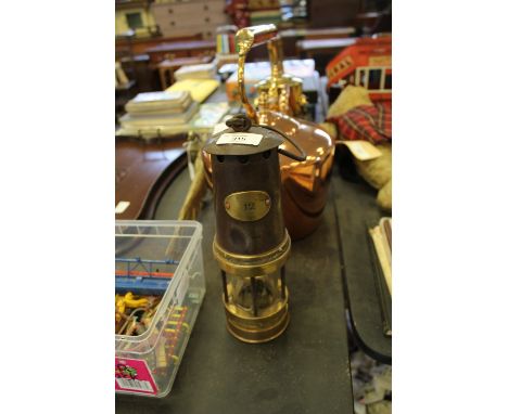 Brass miners lamp 12