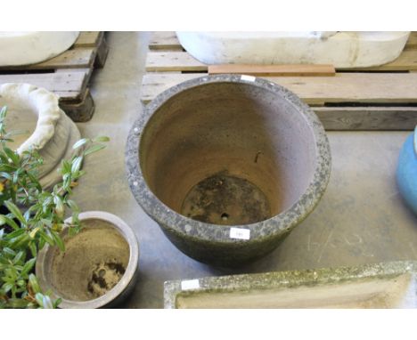 Large round stone planter