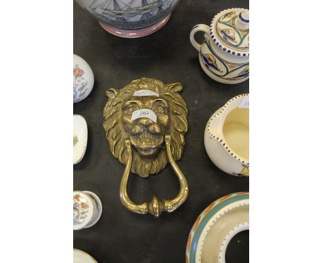 Brass door knocker