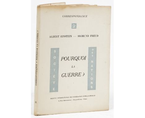 EINSTEIN, Albert (1879-1955) &amp; Sigmund FREUD (1856-1939).  Pourquoi la Guerre? [Paris:] Institut International de Coopéra