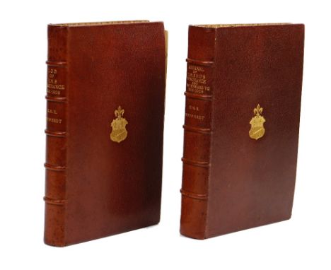 MARITIME - H.M.S. VENGEANCE &amp; H.M.S. KING EDWARD VII, SHIP'S LOGS - [Title on spine of the first volume:] "Log of H.M.S. 