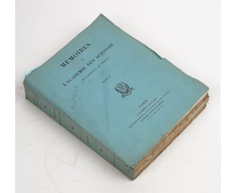 AMPERE, André-Marie (1775-1836).  [In: Mémoires de l' Académie des Sciences de l' Institut de France. Année 1823 [but not pri