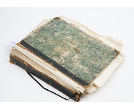 ALBUM - A substantial folio album (450 x 300mm) containing c. 600 autograph letters, envelopes, clipped signatures, clippings