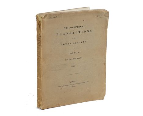 JOULE, James Prescott (1818-89). [In: Philosophical Transactions of the Royal Society of London. For the Year MDCCCL. Part I.