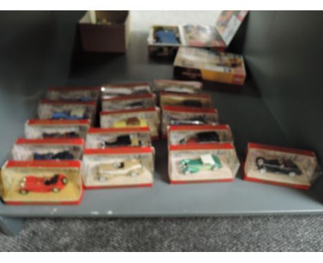 Sixteen Matchbox Models of Yesteryear die-casts, all vintage Cars, Y1G, Y2, Y2C, Y4, Y11, Y14, Y16, Y17, Y18, Y19, Y20, Y24, 