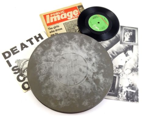 Public Image Ltd.  Metal Box, The 1979 "METAL NO. 1", 3 disc with disc list leaflet and embossed PiL logo; together with Memo