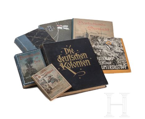 Sammlung patriotischer Bücher zu Kolonien und Marine  "Die Kämpfe der deutschen Truppen in Südwestafrika", Berlin 1906 mit na