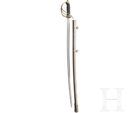 Säbel M 1821 mit Wilkinson-Marke, 20. Jhdt.  Kräftige, beidseitig gekehlte Rückenklinge, an der Wurzel die Marke "Wilkinson S