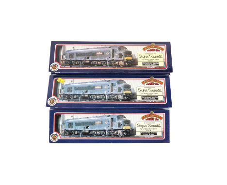 Bachmann 00-gauge diesel locomotives, comprising: 31076 (x2), 31077, all boxed. (3)