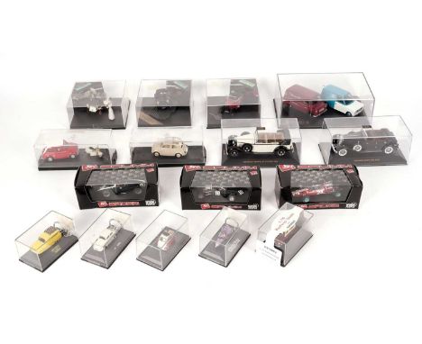 A selection of diecast model vehicles, by makers including: Ixo Models; Vitesse; Brumm; Oxford Diecast; and others, each boxe
