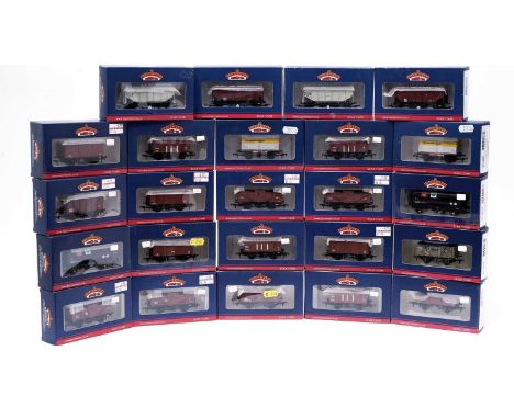 Bachmann 00-gauge rolling stock, including: two Whickham trolleys, railway figures, wagons, tankers and other items, all boxe