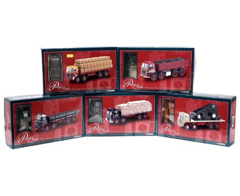 Corgi Passage of Time the Leyland Clocks diecast model and clock sets, comprising: 09804, 29105, 23702, 26403 and 26601, each