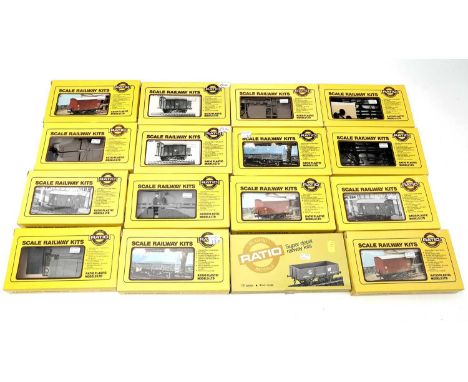 Ratio plastic scale railway model kits, all rolling stock, boxed and in original packaging. (Qty)