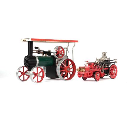 Mamod Steam Tractor TE1A, boxed; and Franklin Mint 1912 Christie Front Drive Steamer. (2)