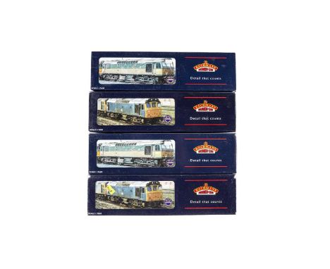 Bachmann diesel locomotives, comprising: 32400, 32401, 32410, 32411, all boxed. (4)