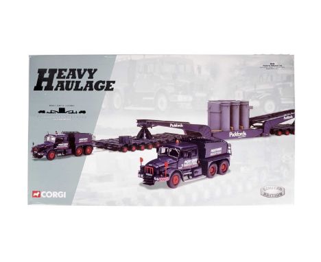 Corgi Heavy Haulage Pickfords Industrial Ltd diecast model vehicle set, 18005, boxed.