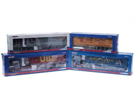 Corgi Hauliers of Renown diecast model vehicles, scale 1:50, comprising: CC13706, CC19906, CC13409 and CC12816 (de-certified)