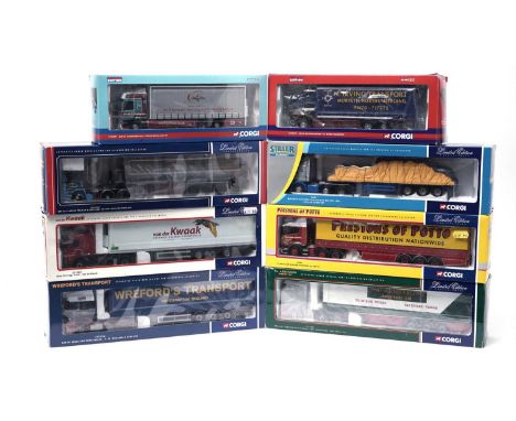 Corgi diecast model haulage vehicles, 1:50 scale, each boxed. (8)