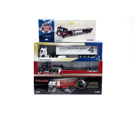 Corgi Kings of the Road diecast model vehicle, CC12601; Corgi Pollock diecast model vehicle, CC12931; Cararama Collectible Ha