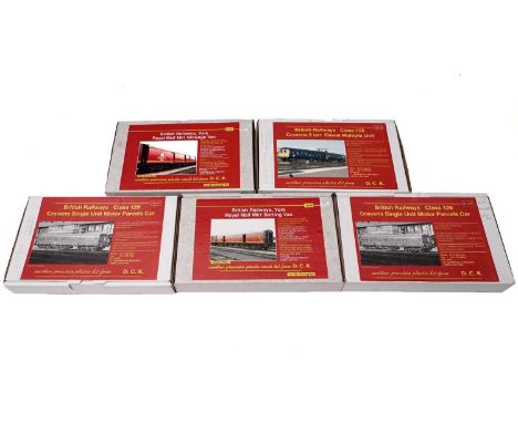 D.C.K. 00-gauge plastic model construction kits, comprising: British Railways Class 105 Cravens Two Car Diesel Mulitple Unit,