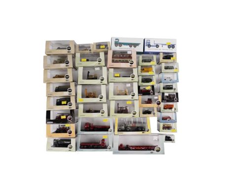 A selection of Oxford Diecast 1:76 scale vehicles, all boxed, including: ERF LV Flatbed; Atkinson 8 Wheel Flatbed Lorry; Scan