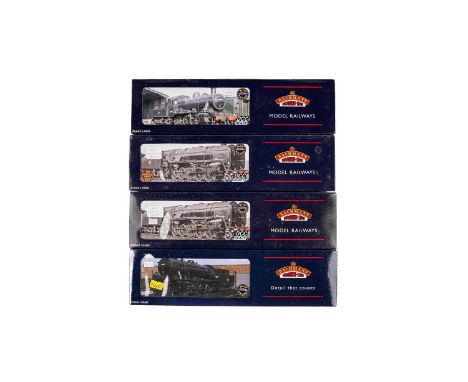 Bachmann 00-gauge steam locomotives and tenders, comprising: 32255 Austerity WD 21st Army transport group, 32851, 32850 Eveni